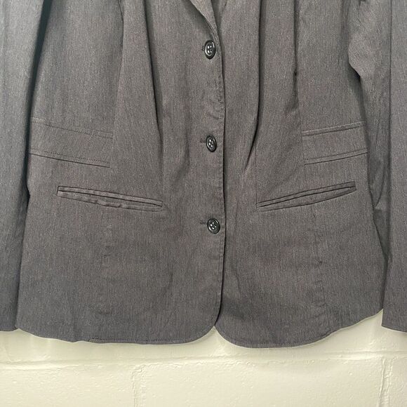 Lane Bryant Blazer Jacket Womens Size 18 Black 3 Button Single Breasted - Picture 4 of 11